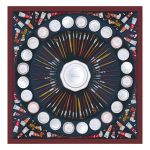 Palette d'Artiste Silk scarf 70                                                                                                    Pomegranate - OTHER