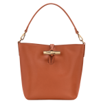 Le Roseau XS Bucket bag                                                                                                    Bark - Leather