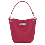 Le Roseau XS Bucket bag                                                                                                    Beetroot - Leather