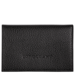 Le Foulonn' Card holder                                                                                                    Black - Leather