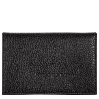 Le Foulonn' Card holder                                                                                                    Black - Leather