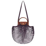 Le Pliage Filet L Mesh bag                                                                                                    Eggplant - Canvas