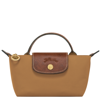 Le Pliage Original Pouch with handle                                                                                                    Fawn - Recycled canvas