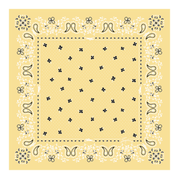French Bandana Silk scarf 50                                                                                                    Yellow Chick - OTHER