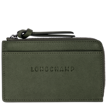 Longchamp 3D Card holder                                                                                                    Khaki - Leather