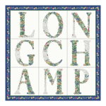 Le Jardin Longchamp Silk scarf 50                                                                                                    Navy - OTHER