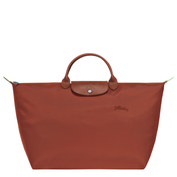 Le Pliage Green L Travel bag                                                                                                    Chestnut - Recycled canvas
