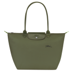 Le Pliage Green L Tote bag                                                                                                    Forest - Recycled canvas