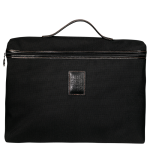 Boxford S Briefcase                                                                                                    Black - Recycled canvas