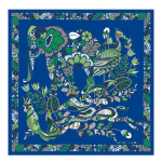 For't Longchamp Silk scarf 50                                                                                                    Bright Blue - Silk