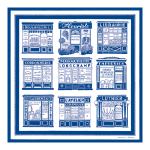 Les Artisans de Paris Silk scarf 70                                                                                                    Cobalt - OTHER