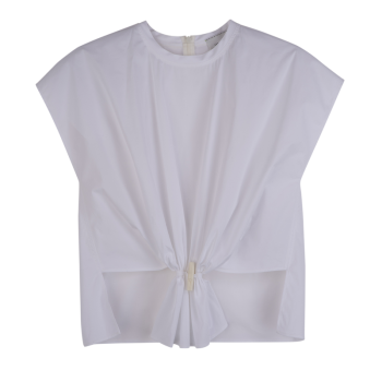 Top                                                                                                    White - Popelin
