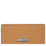 Le Roseau Flap wallet                                                                                                    Walnut - Leather