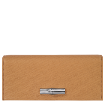 Le Roseau Flap wallet                                                                                                    Walnut - Leather