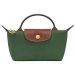 Le Pliage Original Pouch with handle                                                                                                    British Green - Recycled canvas