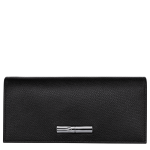 Le Roseau Flap wallet                                                                                                    Black - Leather