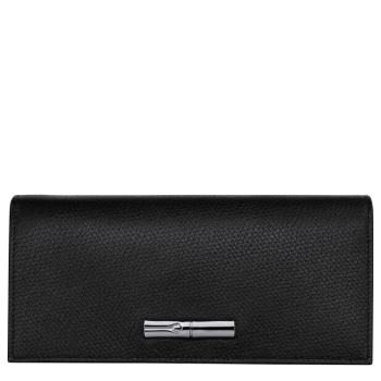 Le Roseau Flap wallet                                                                                                    Black - Leather