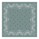 French Bandana Silk scarf 50                                                                                                    Celadon - OTHER