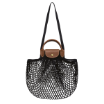 Le Pliage Filet L Mesh bag                                                                                                    Black - Canvas
