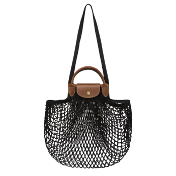 Le Pliage Filet L Mesh bag                                                                                                    Black - Canvas