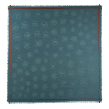 La M'daille Longchamp Shawl                                                                                                    Peacock - Cotton blend