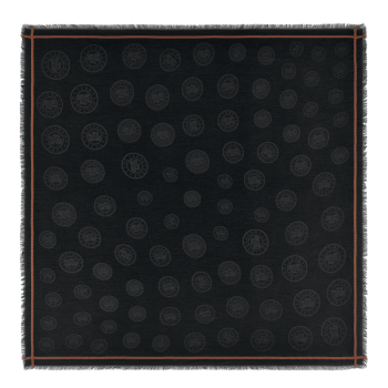 La M'daille Longchamp Shawl                                                                                                    Black - Cotton blend