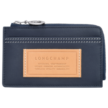 Le Pliage Xtra Card holder                                                                                                    Navy - Leather