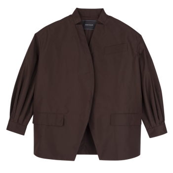 Kimono jacket                                                                                                    Mocha - Technical taffeta