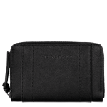 Longchamp 3D Wallet                                                                                                    Black - Leather
