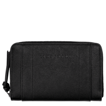 Longchamp 3D Wallet                                                                                                    Black - Leather