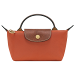 Le Pliage Original Pouch with handle                                                                                                    Brick - Recycled canvas