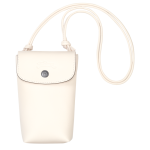 Le Pliage Xtra Phone case with leather lace                                                                                                    Ecru - Leather