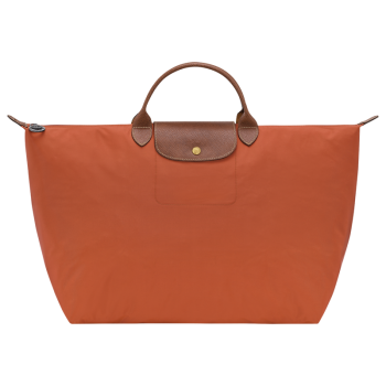 Le Pliage Original L Travel bag                                                                                                    Brick - Recycled canvas