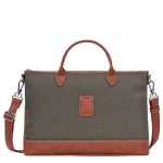 Boxford S Briefcase                                                                                                    Brown - Recycled canvas