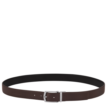Le Foulonn' Men's belt                                                                                                    Mocha/Black - Leather