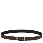 Le Foulonn' Men's belt                                                                                                    Mocha/Black - Leather