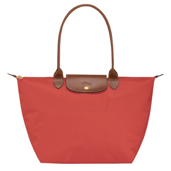 Le Pliage Original L Tote bag                                                                                                    Tomato - Recycled canvas