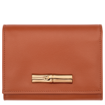 Le Roseau Compact wallet                                                                                                    Bark - Leather