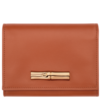Le Roseau Compact wallet                                                                                                    Bark - Leather