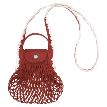 Le Pliage Collection XS Mesh bag                                                                                                    Terracotta - Canvas