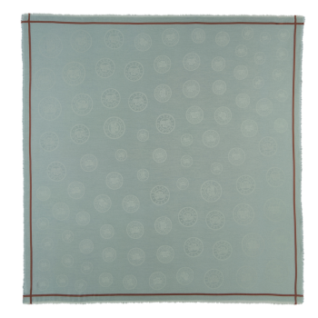 La M'daille Longchamp Shawl                                                                                                    Vervain - Cotton blend
