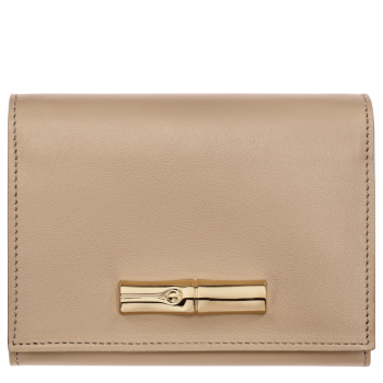 Le Roseau Compact wallet                                                                                                    Root - Leather