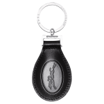Le Foulonn' Key ring                                                                                                    Black - Leather