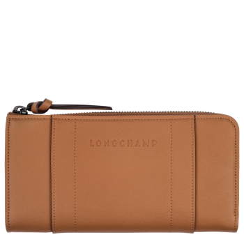 Longchamp 3D Zip around wallet                                                                                                    Natural - Leather