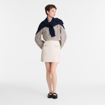 Skirt                                                                                                    Ecru - Leather