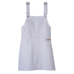 Dress                                                                                                    White - Embroidered gabardine