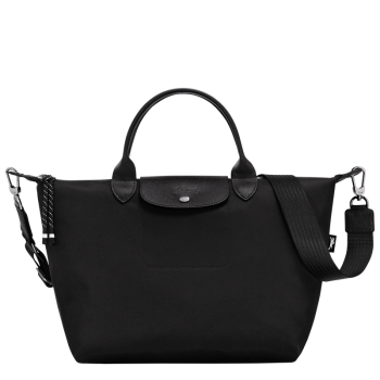 Le Pliage Energy L Handbag                                                                                                    Black - Recycled canvas