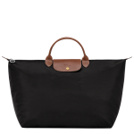Le Pliage Original L Travel bag                                                                                                    Black - Recycled canvas