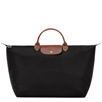 Le Pliage Original L Travel bag                                                                                                    Black - Recycled canvas