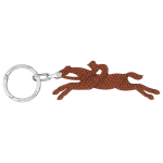 Le Pliage Original Key ring                                                                                                    Brown - Leather